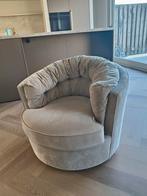 Carousel Daaifauteuil Fluweel Khaki, Ophalen, Modern, Comfortabel, 75 tot 100 cm, Zo goed als nieuw
