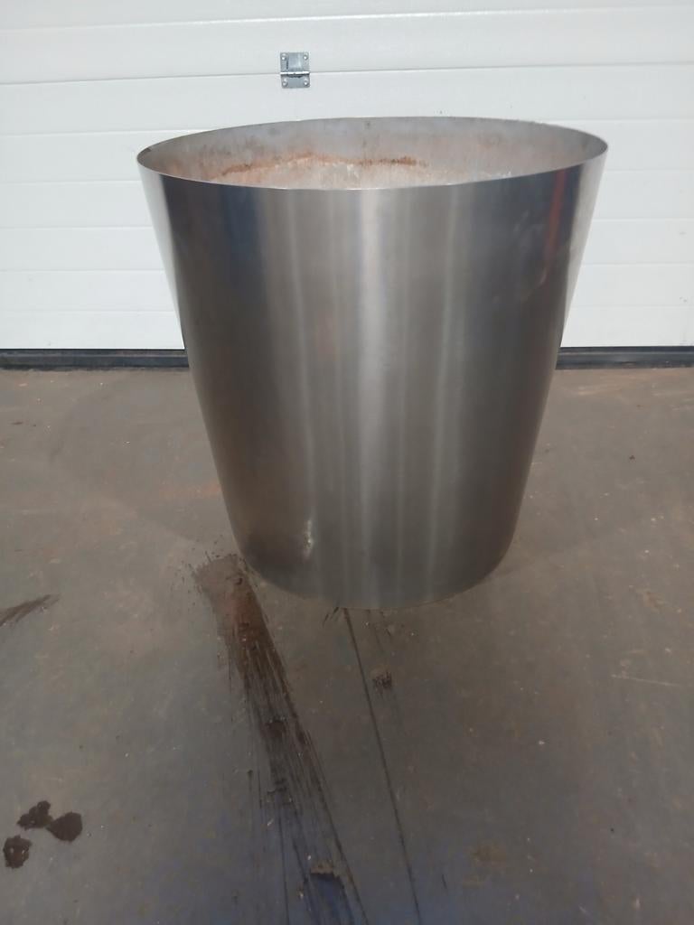 RVS Plantenbak Rond - 60 cm Hoog, 60 cm Diameter, Tuin en Terras, Bloembakken en Plantenbakken, Ophalen