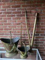 Antiek koperen voorwerpen,schepwerk,strijkijzers etc 10 pst, Ophalen