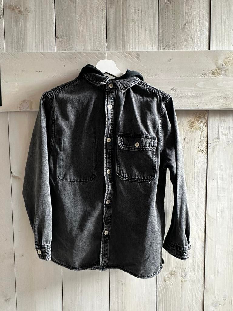 Spijker blouse/jasje maat 152, Kinderen en Baby's, Kinderkleding | Maat 152, Ophalen of Verzenden, Zo goed als nieuw, Jongen, Overhemd of Blouse