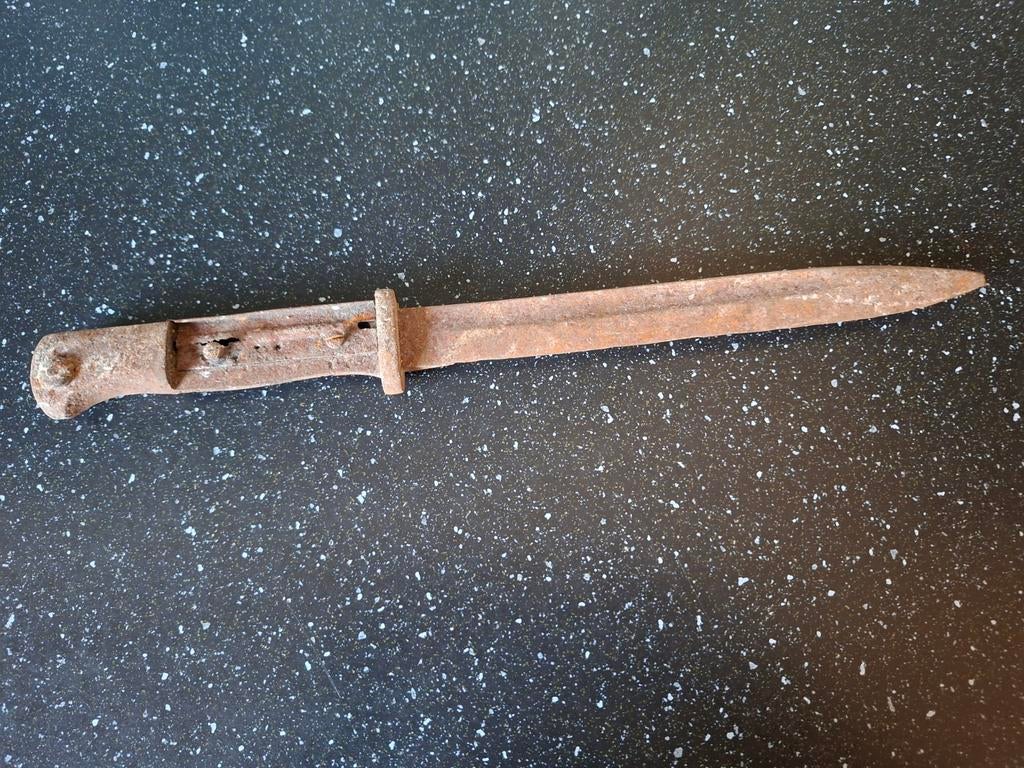 Ww2 wo2 Duitse bodemvondst k98 mauser bajonet, Verzamelen, Ophalen of Verzenden, Duitsland, Mes of Dolk