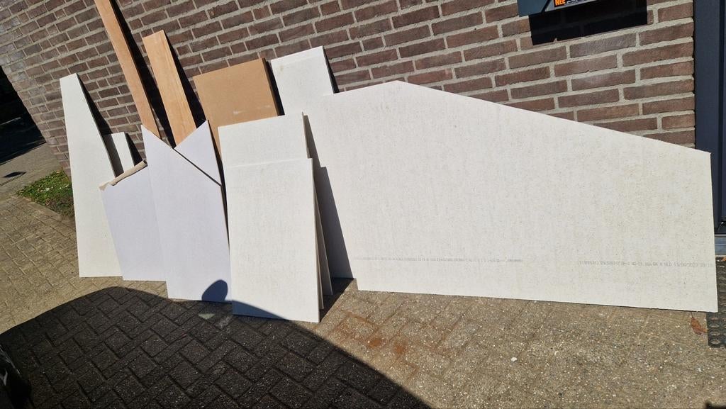 Diverse restpartij platen: multiplex, fermacell, gips, mdf, Ophalen, Gebruikt, Minder dan 25 mm, Overige typen