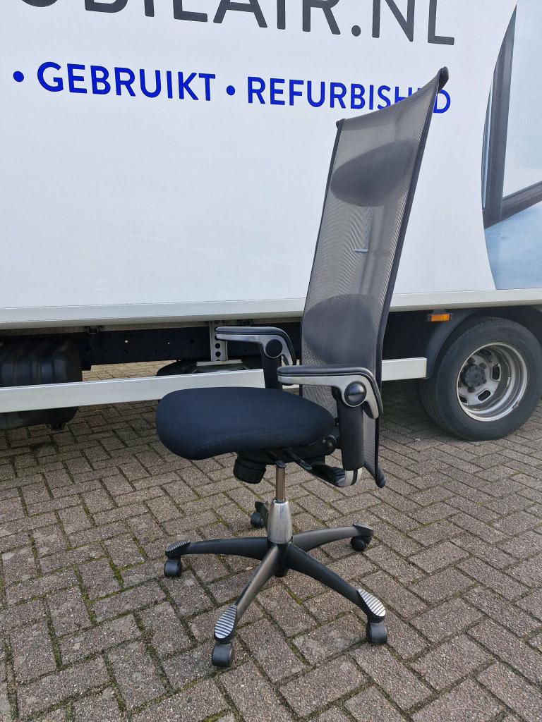 Hag H09 ( directie ) bureaustoel extra hoge rugleuning (20x), Blaak 28 Rotterdam, Zwart, Hag / Flokk, Ophalen of Verzenden