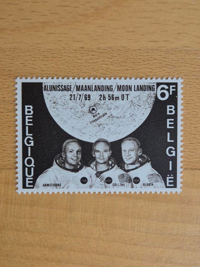 België 1969 ruimtevaart, Postzegels en Munten, Ruimtevaart, Frankeerzegel, Ophalen of Verzenden, Postfris