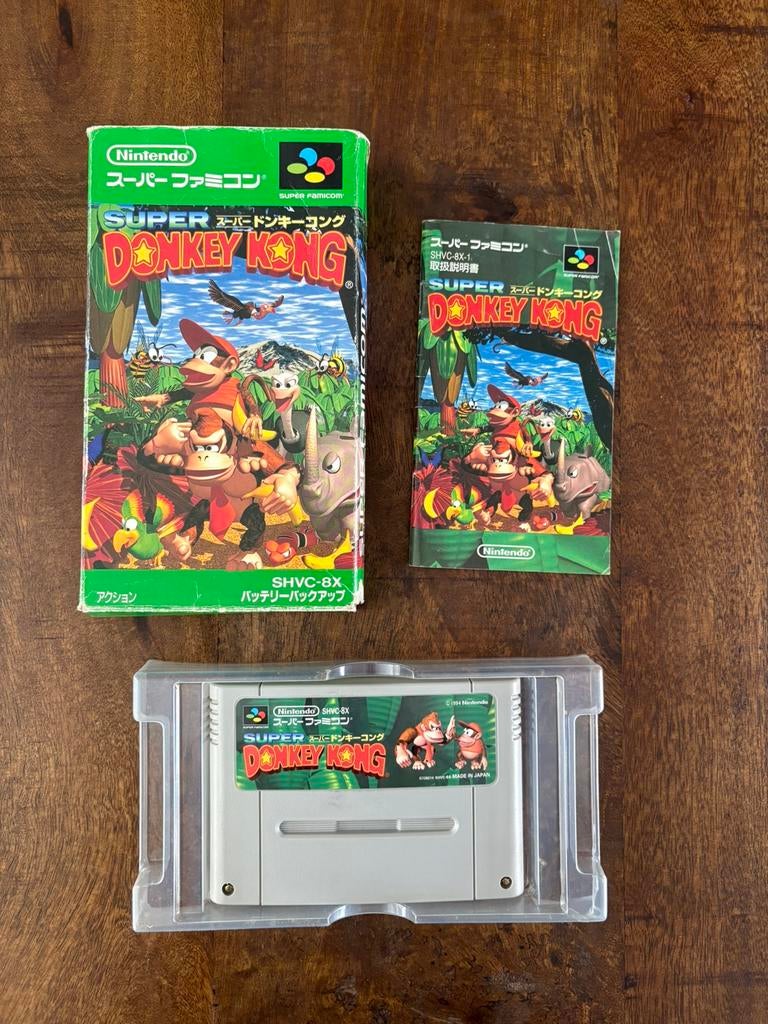 Super Donkey Kong Country SNES Super Nintendo SFC CIB NTSC, 1 speler, Ophalen of Verzenden, Zo goed als nieuw, Vanaf 3 jaar