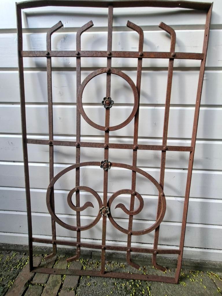 Ijzeren sier hek, Tuin en Terras, Tuinhekken en Hekwerk, Ophalen, Gebruikt, IJzer, Sierhekwerk