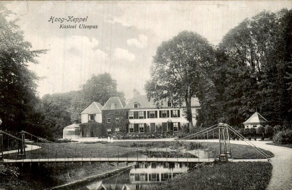 Hoog-Keppel - Kasteel Ulenpas - Tuinbrug, Ophalen of Verzenden, Voor 1920, Ongelopen, Gelderland