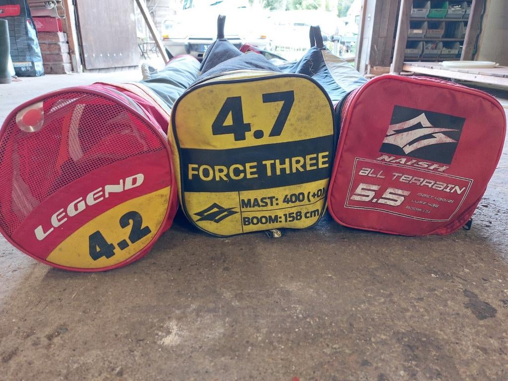 Surfspullen Naish, Unifiber, Maui sails, Fanatic, Watersport en Boten, Windsurfen, Ophalen, Gebruikt, Complete set, Minder dan 5 m²