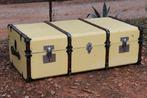 Brocante - Geweldige gele hutkoffer!, Ophalen, Gebruikt, Overige materialen, Minder dan 50 cm