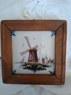 Delfts Blauw Tegeltje met Molen - Makkum, Antiek en Kunst, Ophalen of Verzenden