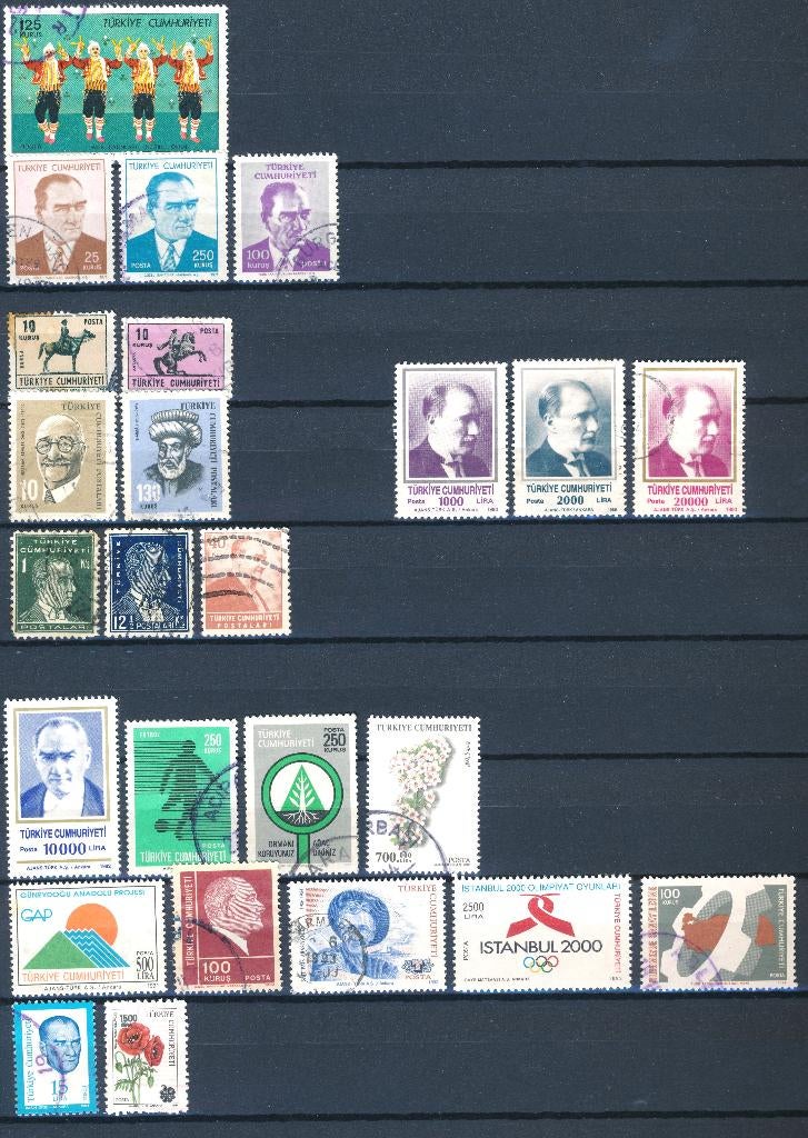 Postzegels Turkije, Postzegels en Munten, Postzegels | Azië, Verzenden, Gestempeld, Oost-Azië