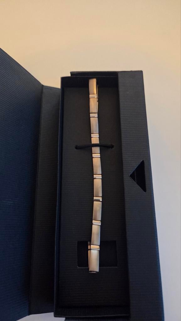 Boccia titanium armband, Ophalen of Verzenden, Nieuw, Zilver, Staal