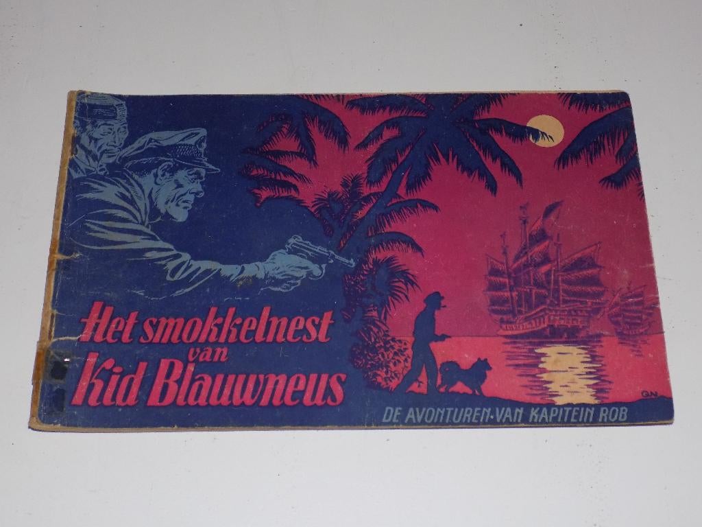 Kapitein Rob - 22_O_Het smokkelnest van Kid Blauwneus, Eén stripboek, Ophalen of Verzenden, Gelezen, Pieter Kuhn
