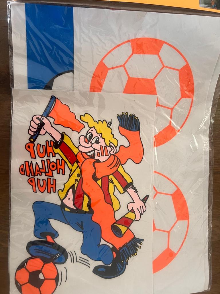 Oranje (autostickers) en spiegelhoezen en los vlaggetje, Ophalen of Verzenden