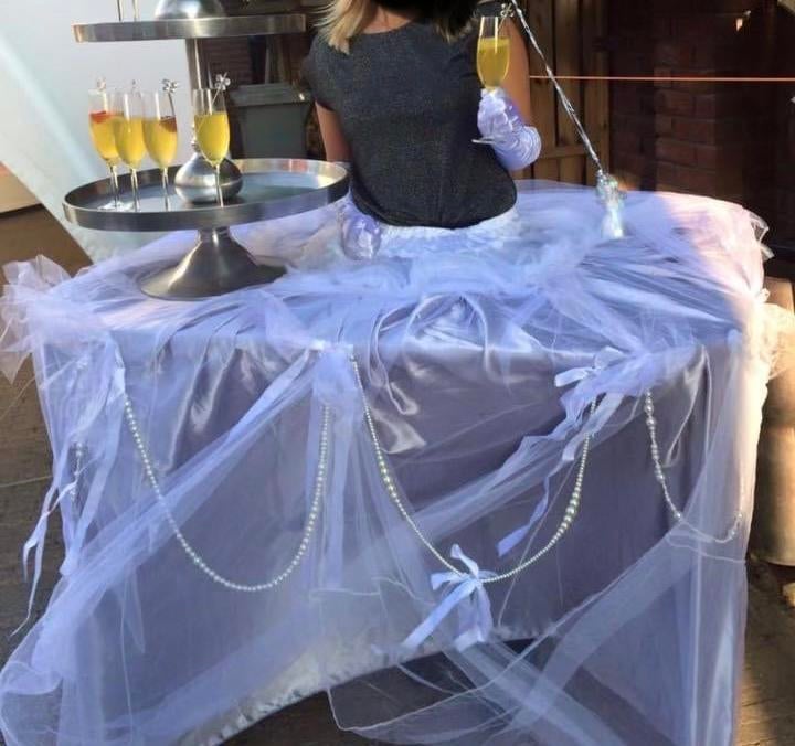 Inklapbare Mobiele Catering Balie voor Evenementen, Ophalen