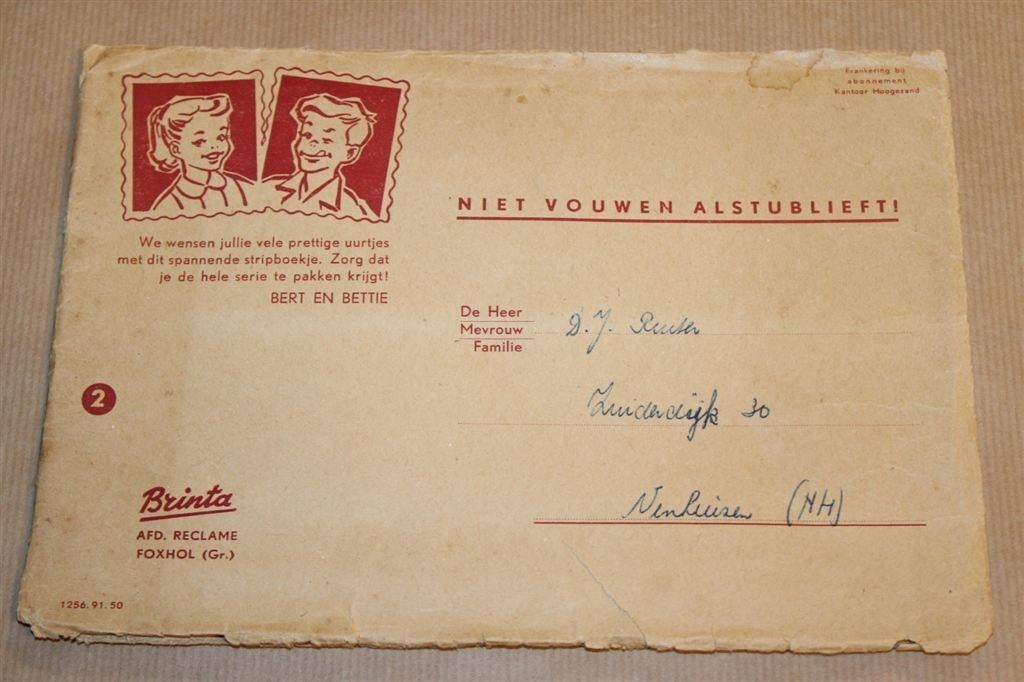 Bert en Bettie Brinta - Deel 2 - Met verzendenvelop, Ophalen of Verzenden, Zo goed als nieuw