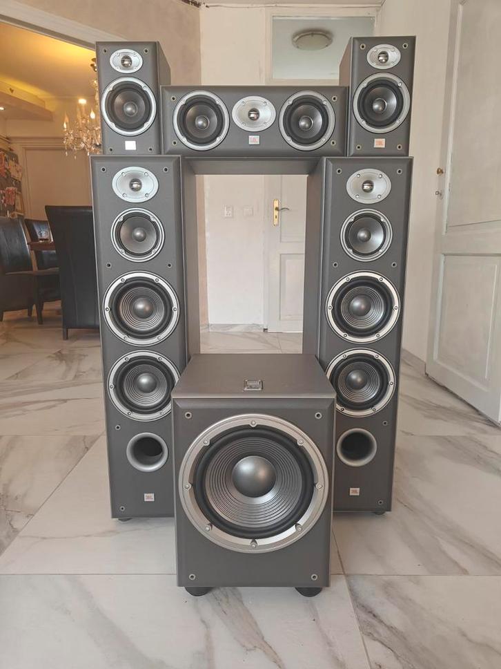 JBL e80 kompleet set, Audio, Tv en Foto, Luidsprekers, Gebruikt, 120 watt of meer, Overige merken, Ophalen