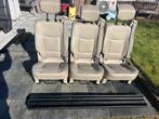 10 Beige leren stoelen plus rails 150€ ps oldtimer camper, Ophalen, Nieuw