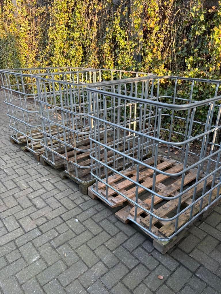 3 ibc kooien, Doe-het-zelf en Verbouw, Kratten en Dozen, Ophalen, 100 cm of meer, 60 cm of meer, Zo goed als nieuw