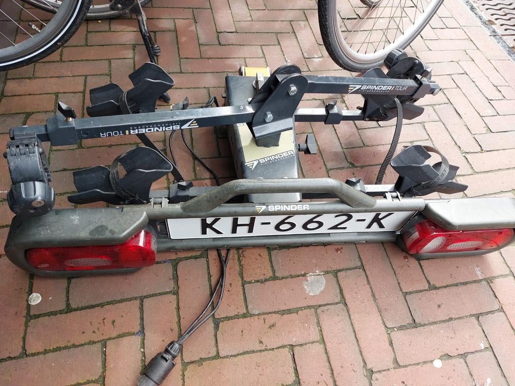 Spinder fietsendrager 2 fietsen, Ophalen, Gebruikt, Trekhaakdrager