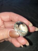 Ring maat 19,5 batu akik kayu fosil uit Indonesië, Sieraden, Tassen en Uiterlijk, Ringen, Verzenden, 20 of groter, Zilver, Dame of Heer