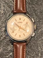 Prachtige Delbana chronograaf jaren 50, Ophalen of Verzenden, Staal, Overige merken