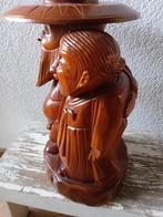 Houtsnijwerk Chinees boerenpaar, Antiek en Kunst, Ophalen of Verzenden