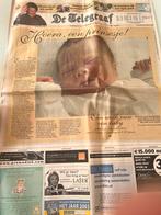 Telegraaf maandag 8 december 2003 - geboorte Amalia, Verzamelen, Koninklijk Huis en Royalty, Ophalen of Verzenden, Gebruikt, Nederland