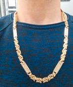 gouden platte ketting 14kt, Www.bredajuwelier.nl, Ophalen of Verzenden, Zo goed als nieuw, Www.bredajuwelier.nl