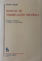 Manual de versificación española - R. Baehr, Ophalen, Nieuw