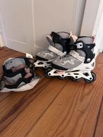 Oxelo verstelbare kinderskates maat 32/35 incl beschermers, Kinderen, Inline skates 4 wielen, Ophalen, Overige merken