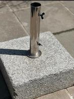 Parasolvoet 40x40 cm massief graniet, Tuin en Terras, Ophalen, Zo goed als nieuw, Minder dan 1 meter, Parasolvoet