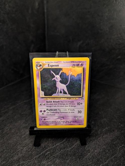 Espeon 20/75 | non-holo | Neo Discovery | EXC, Hobby en Vrije tijd, Verzamelkaartspellen | Pokémon, Zo goed als nieuw, Ophalen of Verzenden
