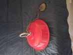 Rode grote hanglamp, Ophalen, Zo goed als nieuw, Minder dan 50 cm
