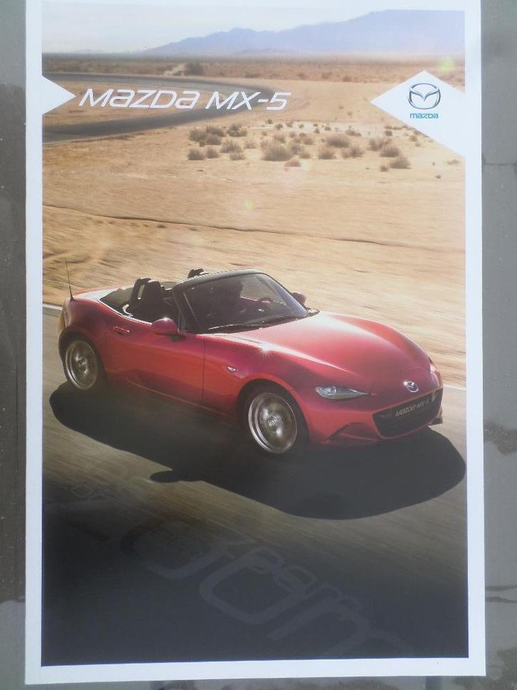 Mazda MX-5 ND 2015 Brochure, Boeken, Auto's | Folders en Tijdschriften, Zo goed als nieuw, Mazda, Ophalen of Verzenden