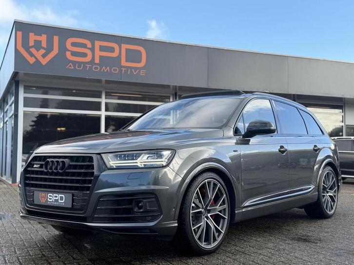Audi SQ7 4.0TDI quattro|435pk|Pano|7Persoons|Bose|22"|Matrix, Auto's, Audi, Bedrijf, Te koop, SQ7, 360° camera, 4x4, ABS, Achteruitrijcamera