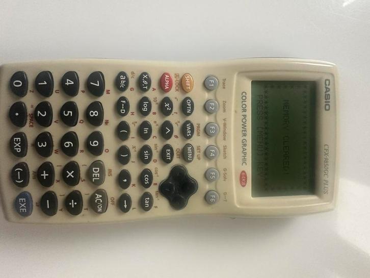 CasioCFX-9850GC Plus grafische, Diversen, Rekenmachines, Gebruikt, Grafische rekenmachine, Ophalen of Verzenden