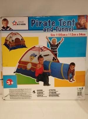 Piraten tent met tunnel, Caravans en Kamperen, Tenten, tot en met 4, Ophalen of Verzenden