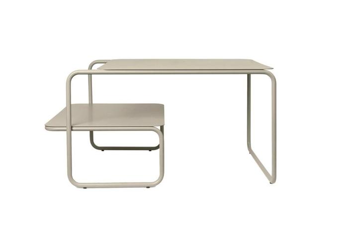 Ferm Living Level salontafel 79x60 cashmere | van €449, nu, Huis en Inrichting, Tafels | Salontafels, Nieuw, Minder dan 50 cm