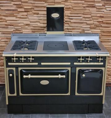 Luxe Fornuis Morice 130cm Mokka + Messing 5 pits GASOVEN beschikbaar voor biedingen