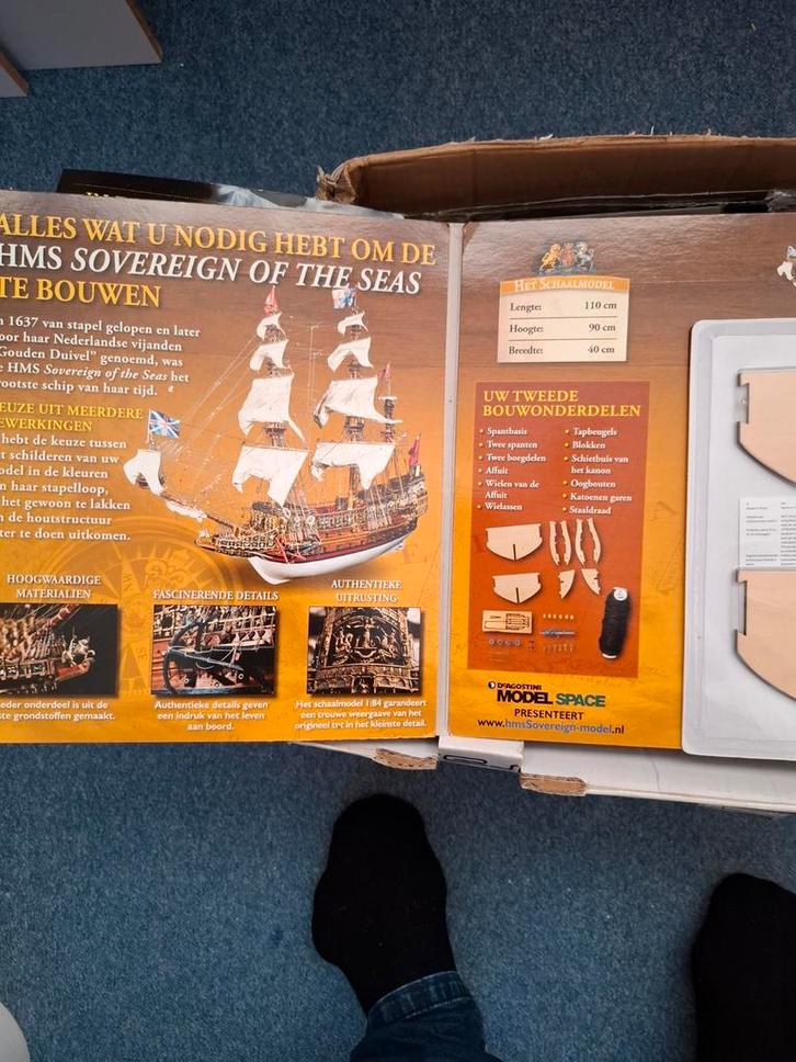 Zeilschip model Sovereign of the Seas, Hobby en Vrije tijd, Modelbouw | Boten en Schepen, Ophalen of Verzenden