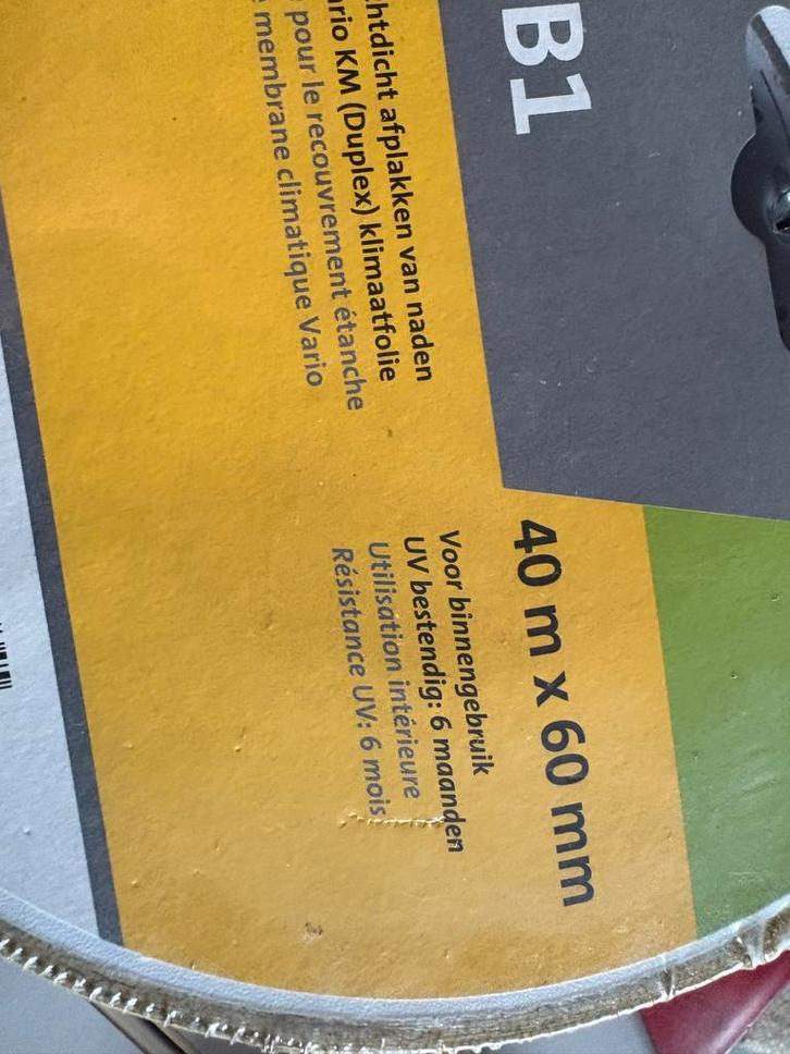 2x Isover KB1 Tape - Nieuw in Verpakking!, Doe-het-zelf en Verbouw, Isolatie en Afdichting, Nieuw, Vloerisolatie, Overige materialen