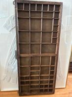 Antieke Houten Letterbak met Veel Vakken - Decoratief Item, Ophalen of Verzenden