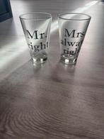 Longdrink set mr en mrs, Ophalen, Zo goed als nieuw