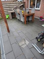 +- 45M2 60x30 Tegels Antraciet, Tuin en Terras, Tegels en Klinkers, Ophalen of Verzenden, Beton, Terrastegels