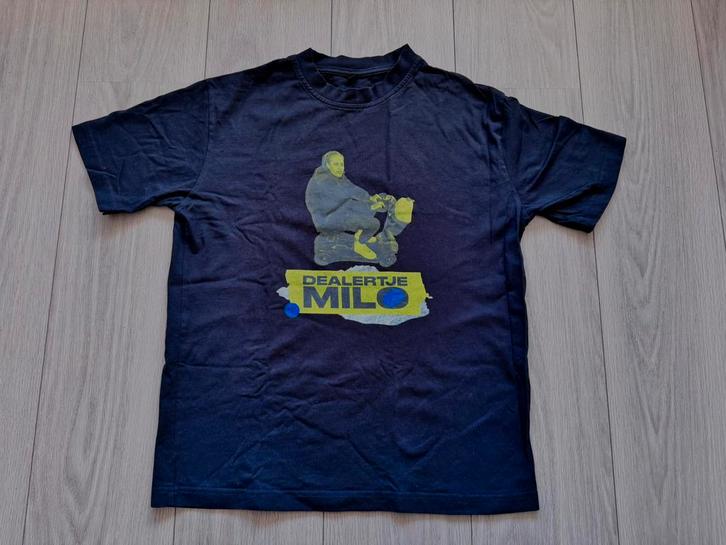 Bankzitters Dealertje Milo T-shirt Maat S, Kleding | Heren, T-shirts, Gedragen, Maat 46 (S) of kleiner, Zwart, Ophalen of Verzenden