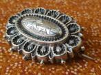 Mooie antieke speld of broche uit Engeland van zilver 3,4 cm, Ophalen of Verzenden, Zilver