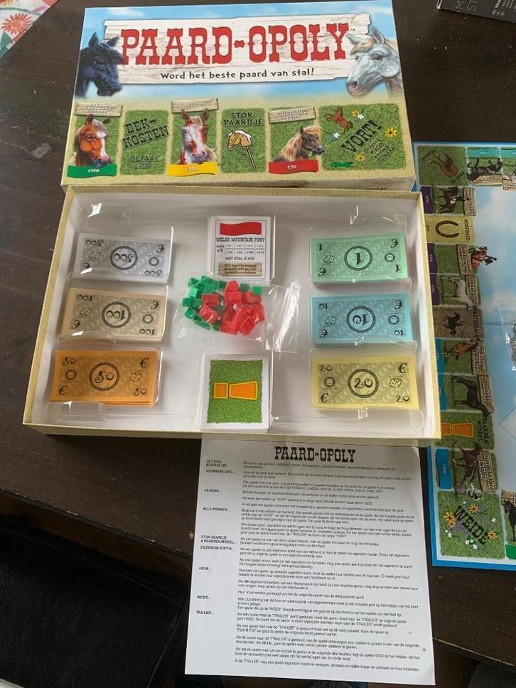 Paardeliefhebber opgelet: Paard-opoly, Hobby en Vrije tijd, Gezelschapsspellen | Bordspellen, Zo goed als nieuw, Ophalen of Verzenden