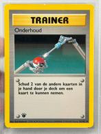 1999 POKEMON DUTCH #83 ONDERHOUD 1ST EDITION Maintenance psa, Ophalen of Verzenden, Zo goed als nieuw, Losse kaart