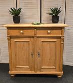 Oud grenen dressoir houten commode massief grenen kastje, Ophalen, Gebruikt, Landelijk Japandi, 50 tot 100 cm